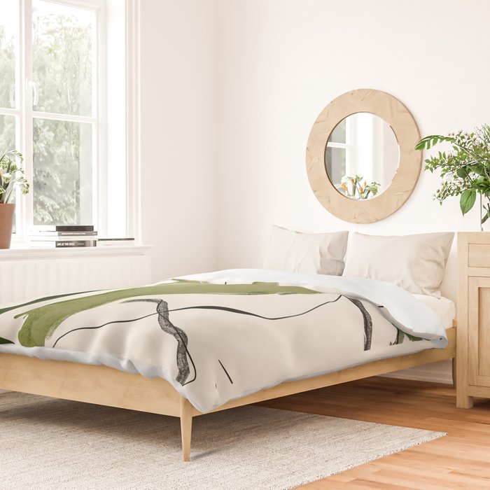 Abstract Minimal Horse Duvet Cover Gallery Image 2