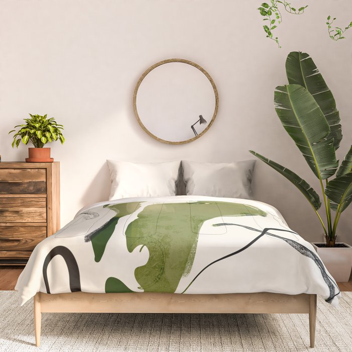 Abstract Minimal Horse Comforter Gallery Image 3