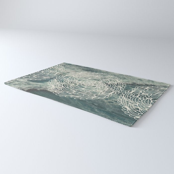Mandala Ocean Waves Rug Gallery Image 3