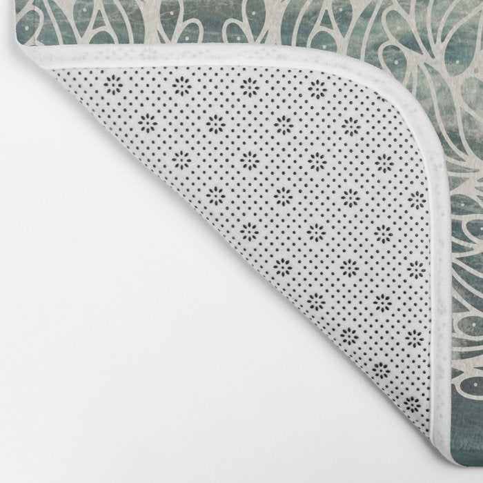 Mandala Ocean Waves Bath Mat Gallery Image 2