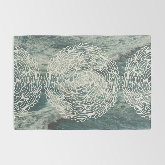 Mandala Ocean Waves Rug Gallery Image 2