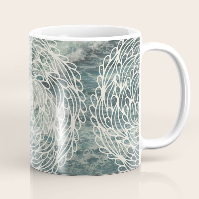 Mandala Ocean Waves Coffee Mug Gallery Image 1