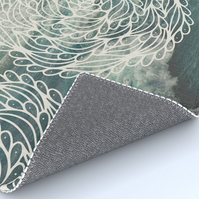 Mandala Ocean Waves Rug Gallery Image 4