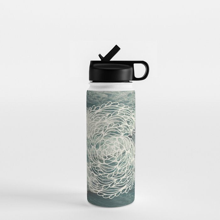 Mandala Ocean Waves Water Bottle Gallery Image 1