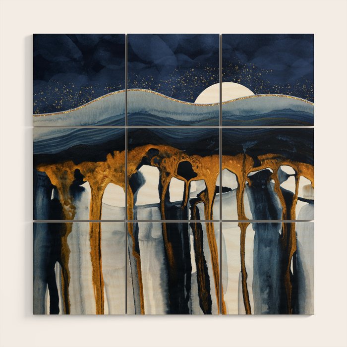 Liquid Hills Wood Wall Art Gallery Image 1