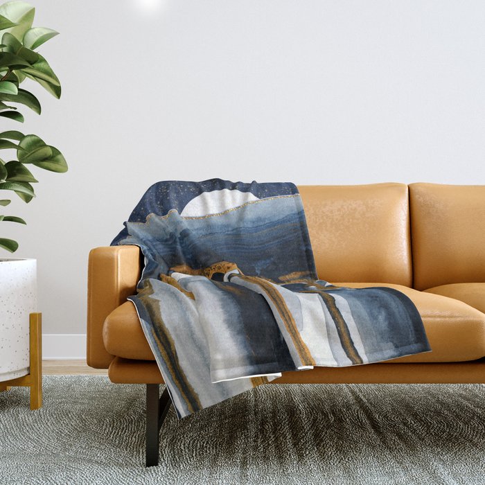Liquid Hills Throw Blanket Gallery Image 1