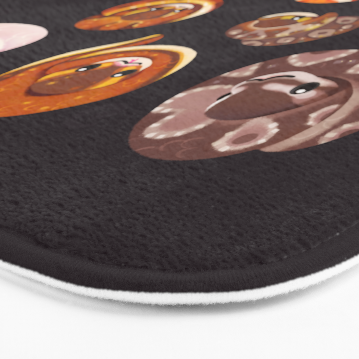Shy ball pythons - dark Bath Mat Gallery Image 3