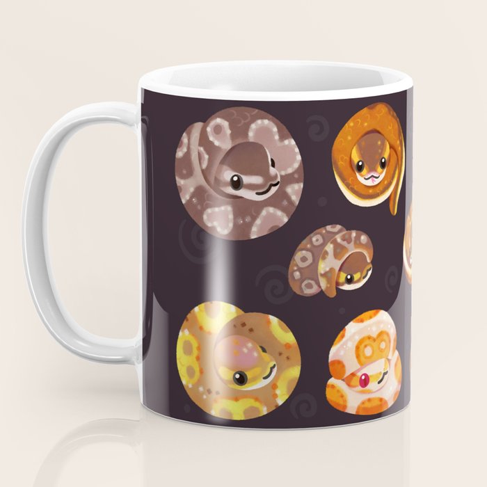 Shy ball pythons - dark Coffee Mug Gallery Image 3
