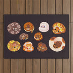 Shy ball pythons - dark Outdoor Rug Gallery Image 1