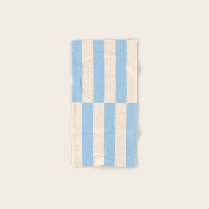 Strippy - Baby Blue Bath Towel Gallery Image 1