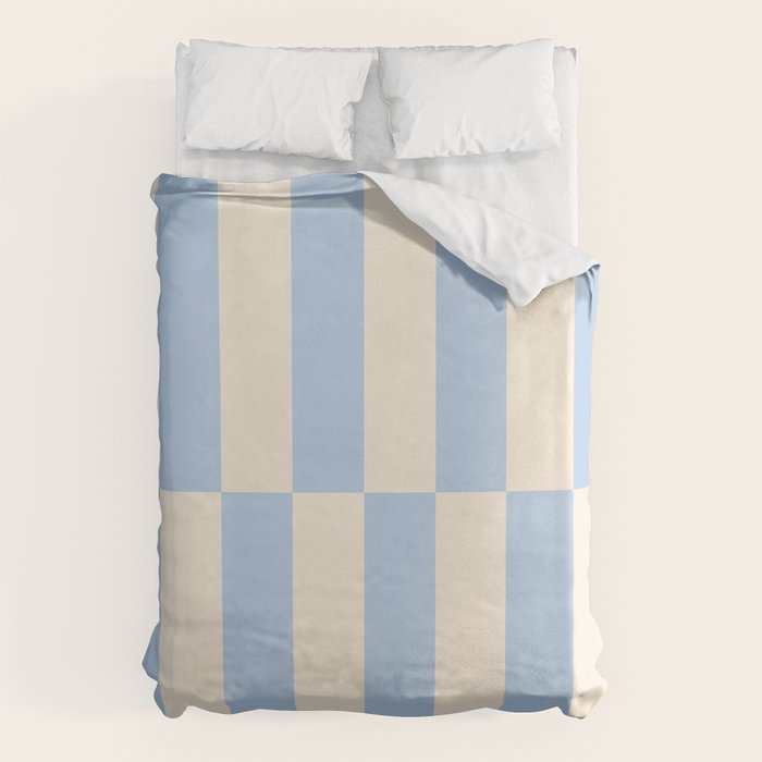 Strippy - Baby Blue Duvet Cover Gallery Image 1