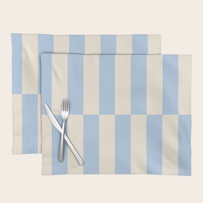 Strippy - Baby Blue Placemat Gallery Image 1
