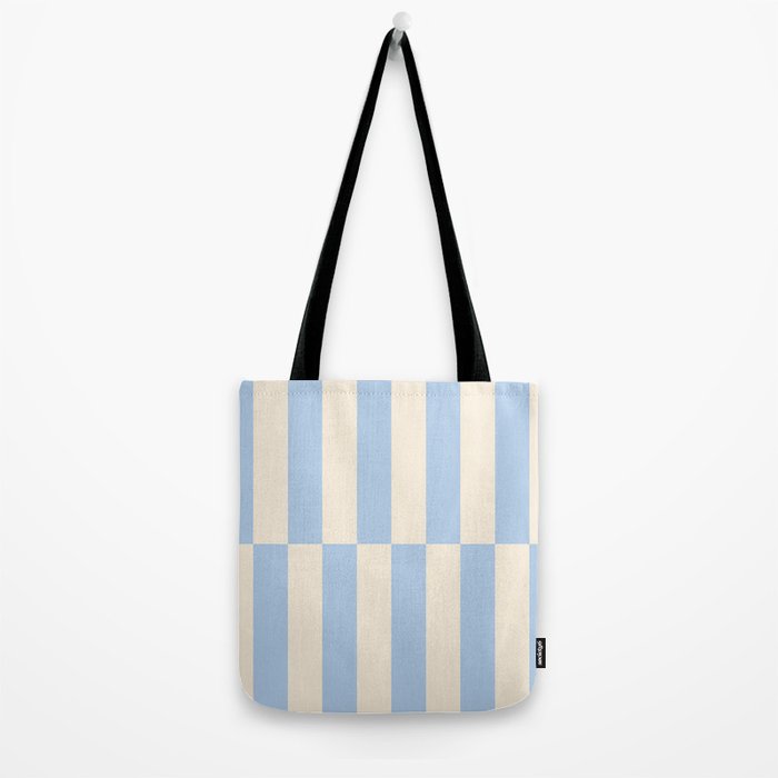 Strippy - Baby Blue Tote Bag Gallery Image 2