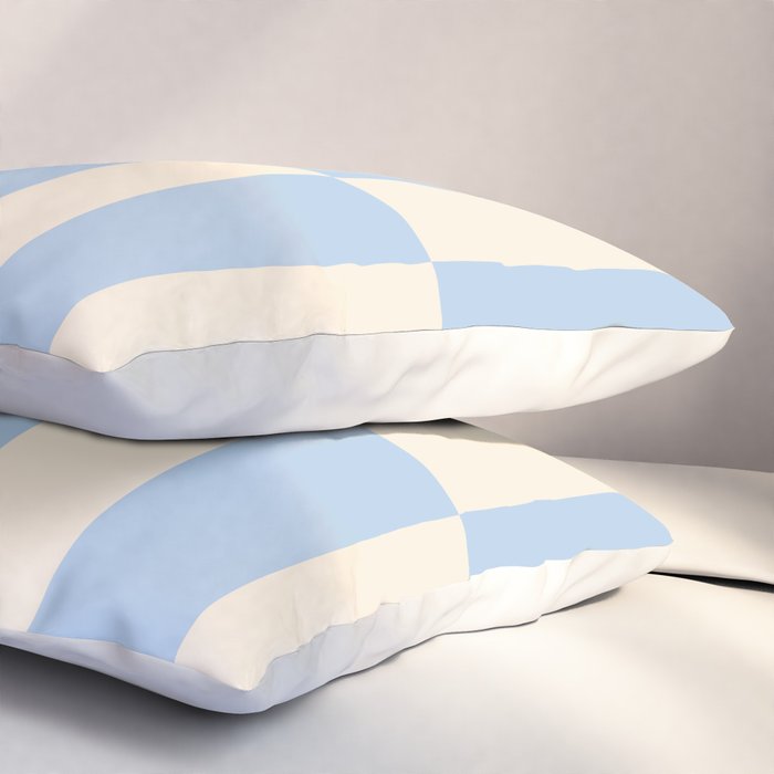 Strippy - Baby Blue Pillow Sham Gallery Image 3