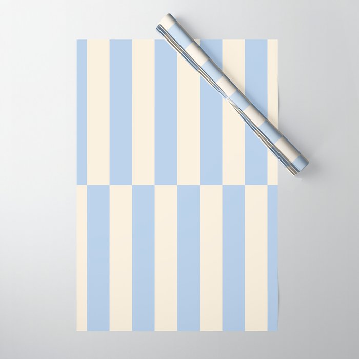 Strippy - Baby Blue Wrapping Paper