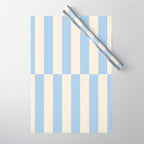 Strippy - Baby Blue Wrapping Paper Gallery Image 1