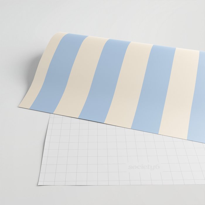 Strippy - Baby Blue Wrapping Paper Gallery Image 2