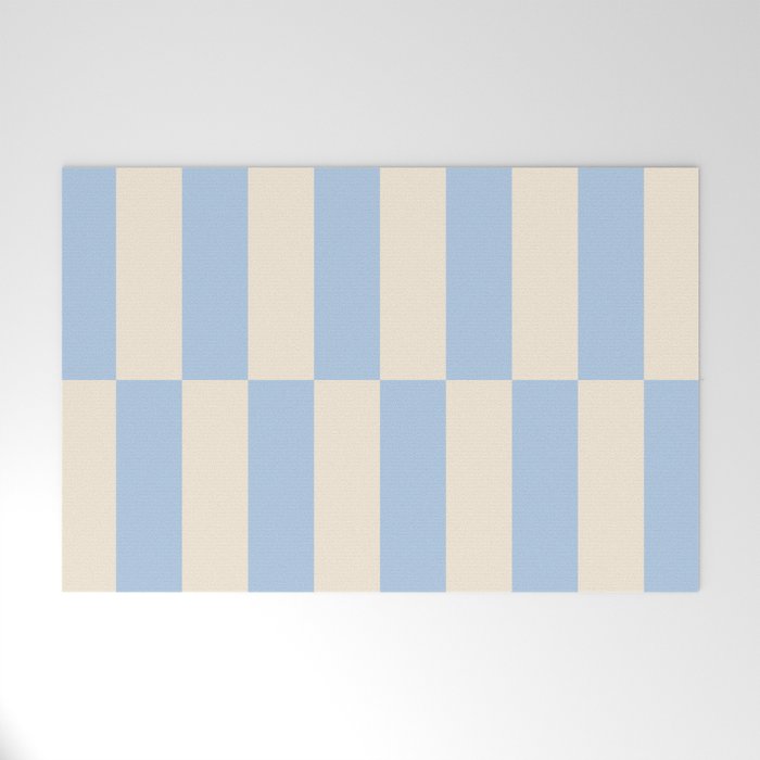 Strippy - Baby Blue Welcome Mat Gallery Image 1