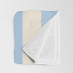 Strippy - Baby Blue Throw Blanket Gallery Image 3