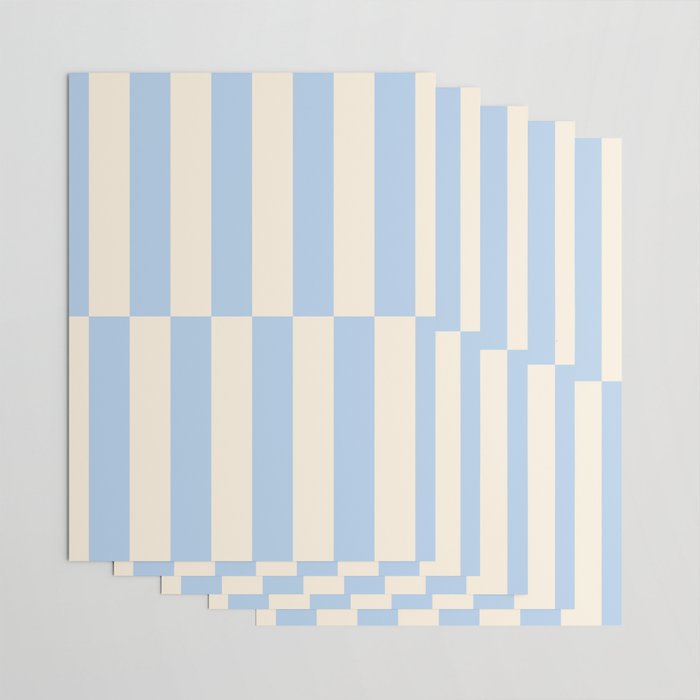 Strippy - Baby Blue Wrapping Paper Gallery Image 3