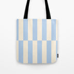 Strippy - Baby Blue Tote Bag Gallery Image 1