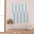 Strippy - Baby Blue Wall Tapestry Gallery Image 2