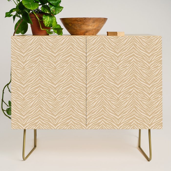 Zebra Stripe - sandy neutral Credenza Gallery Image 1