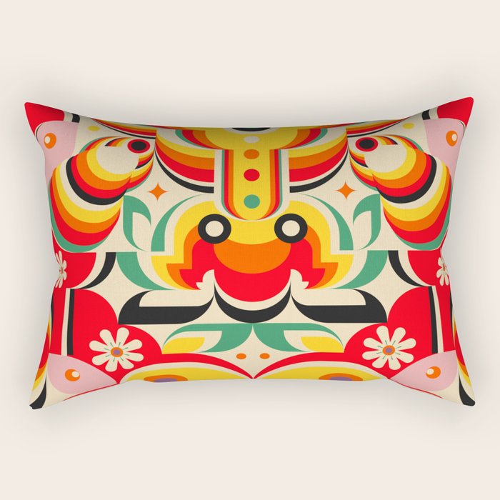 Calabash Girls and Dragon Rectangular Pillow Gallery Image 2