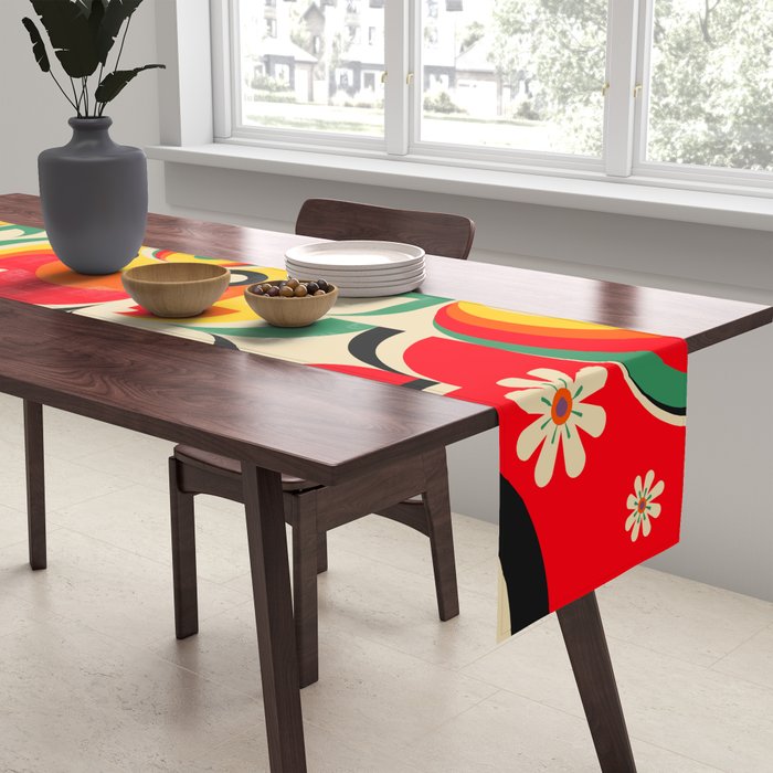 Calabash Girls and Dragon Table Runner Gallery Image 2