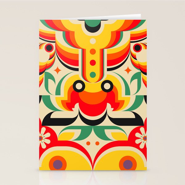 Calabash Girls and Dragon Stationery Card Gallery Image 2
