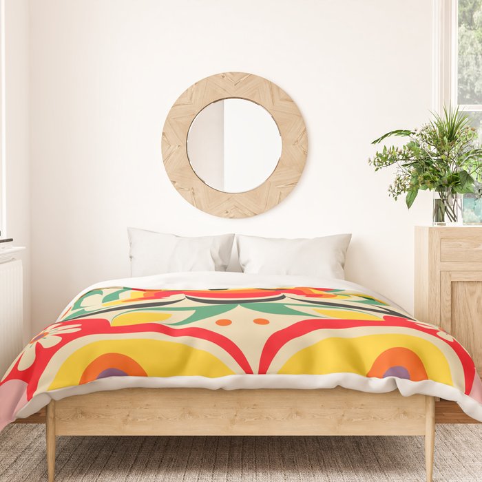 Calabash Girls and Dragon Duvet Cover Gallery Image 3