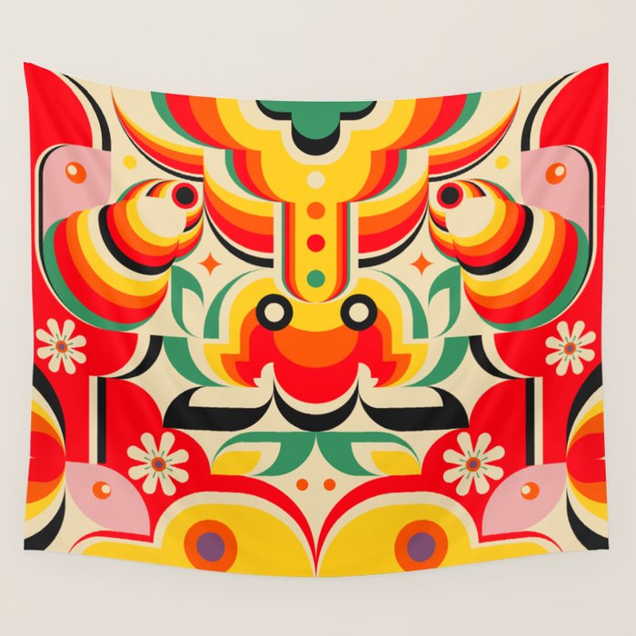 Calabash Girls and Dragon Wall Tapestry Gallery Image 4