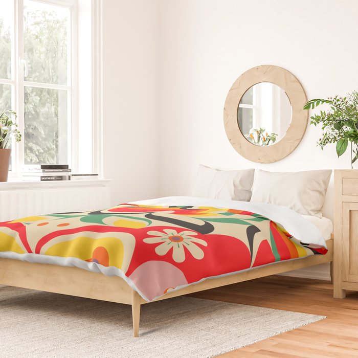 Calabash Girls and Dragon Duvet Cover Gallery Image 2