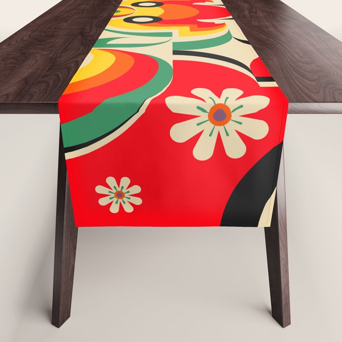 Calabash Girls and Dragon Table Runner Gallery Image 1