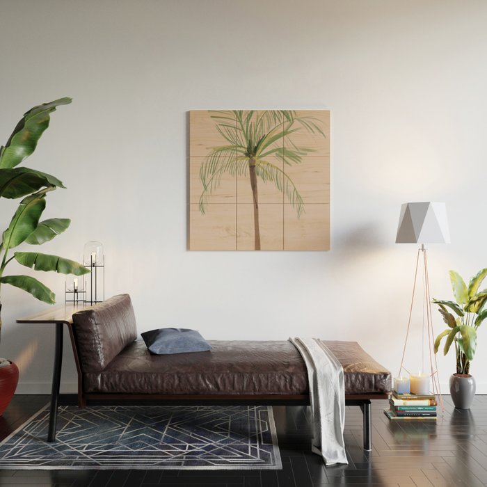 Palm Tree Bliss Wood Wall Art Gallery Image 2