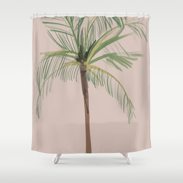 Palm Tree Bliss Shower Curtain Gallery Image 1