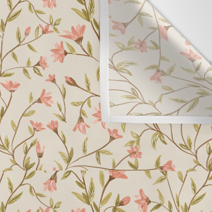 Vintage Floral Pattern Wall Tapestry Gallery Image 3