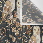 Wooden Wonderland Barn Owl Collage Wall Tapestry Gallery Image 3