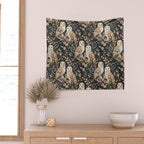 Wooden Wonderland Barn Owl Collage Wall Tapestry Gallery Image 2