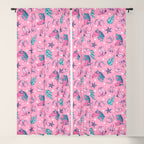 Cowgirl Christmas - pink and teal Window Curtain Gallery Image 5