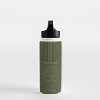 Lines (Olive Green) Water Bottle Gallery Image 3