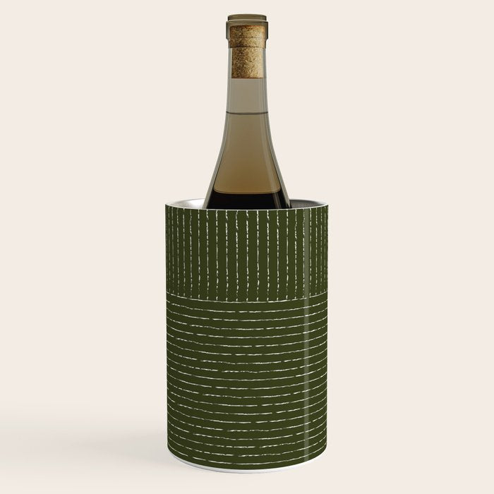 Lines (Olive Green) Wine Chiller Gallery Image 2