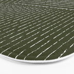 Lines (Olive Green) Bath Mat Gallery Image 3
