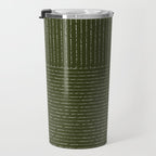 Lines (Olive Green) Travel Mug Gallery Image 3