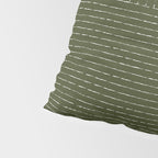 Lines (Olive Green) Pillow Sham Gallery Image 4