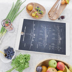 Boeing 747-SP and 747-100 Blueprint in High Resolution (dark blue) Cutting Board Gallery Image 2