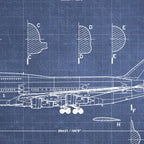 Boeing 747-SP and 747-100 Blueprint in High Resolution (dark blue) Coffee Mug Gallery Image 2