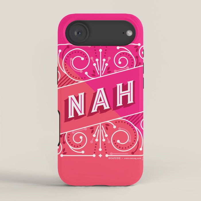 Nah â Hot Pink iPhone Case Gallery Image 2