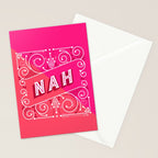 Nah â Hot Pink Stationery Card Gallery Image 2