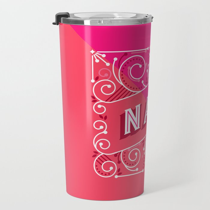 Nah â Hot Pink Travel Mug Gallery Image 3